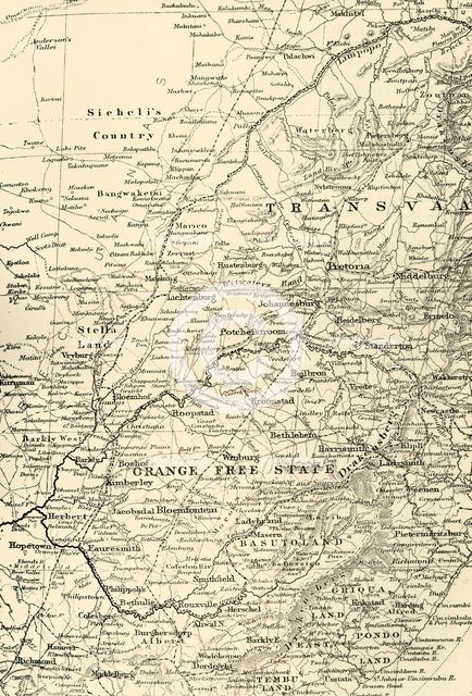 'Map of the Seat of War', 1900. Creator: Unknown.