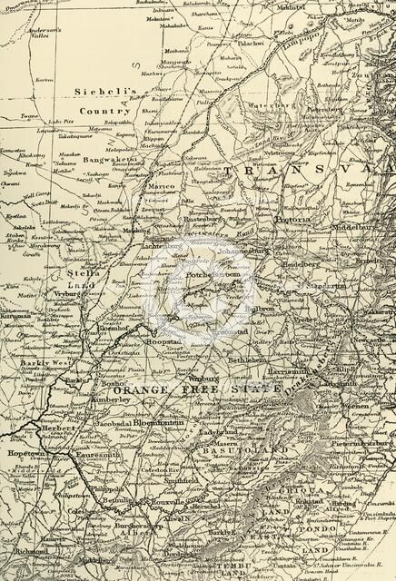 'Map of the Seat of War', 1901. Creator: Unknown.