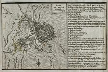 Map of the siege of the town of Neisse by General Harsch's Austrian army, 1758 (1765). Creator: Jean de Beaurain