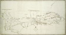 Map of the Southern part of the Cape from St Helena Bay to the Great Fish River, c.1777-1786. Creators: Robert Jacob Gordon, Johannes Schumacher