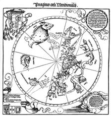 Map of the Southern Sky 1515, (1936). Artist: Albrecht Dürer