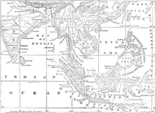 Map of the Strait of Malacca, 1874. Creator: Unknown