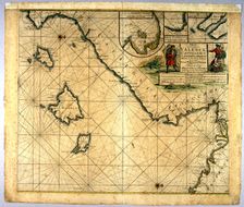 Map of Valencia, Balearic Islands and Catalonia. Amsterdam, 1682. Made by Johannes van Keulen