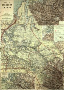 Map of Western Siberia, 1899-1914. Creator: Veniamin Petrovich