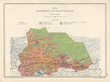 Map on the drainage of the Barabinsk steppe in the Tomsk province, Kainsk district, 1914. Creator: Resettlement Department of the Land Regulation and Agriculture Administration