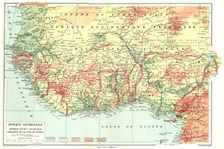 'Map, Afrique Occidentale; L'Ouest Africain 1914. Creator: Unknown