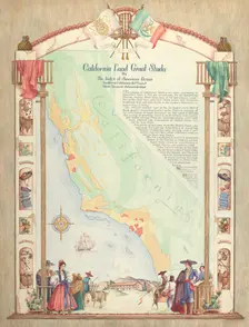 Map: California Land Grant Study, 1935/1942. Creator: Hal Blakeley