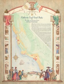 Map: California Land Grant Study, 1935/1942. Creator: Hal Blakeley