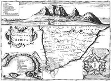 Map from Peter Kolbe's Cape of Good Hope, 1719 1719, (1931). Artist: Peter Kolbe