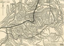 Map illustrating the Austrian Attack in the Trentino, May, 1916 (c1920). Creator: Unknown