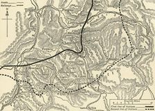 Map illustrating the Austrian Attack in the Trentino, May, 1916 (c1920). Creator: Unknown