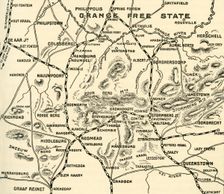 Map Illustrating the Operations on the Orange River 1900. Creator: Unknown