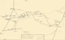 Map Illustrating the Movements for the Relief of Kimberley and the Capture of Bloemfontein 1901. Creator: Unknown