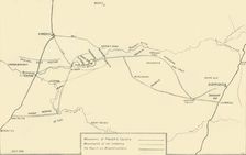 Map Illustrating the Movements for the Relief of Kimberley and the Capture of Bloemfontein 1901. Creator: Unknown