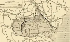 Map illustrating the Roumanian Campaign to the end of 1916 (c1920). Creator: Unknown