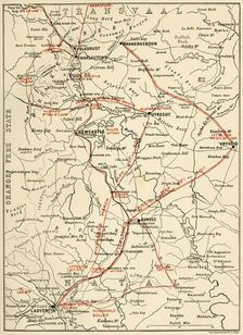 Map Illustrating General Buller's Campaign in Natal - May-June 1900 1901. Creator: Unknown