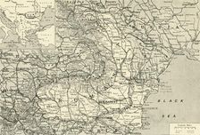 Map Indicating the Area of the Rumanian Campaign 1917. Creator: Unknown