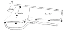 Map - Scene of the Explosion of the Hounslow Powder-Mill, 1850. Creator: Unknown