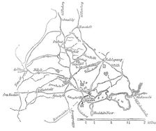 Map - Seat of the Schleswig-Holstein War, 1850. Creator: Unknown