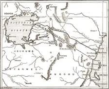 'Map showing the Proposed Route of the British East African Company's Railway 1890. Creator: Unknown