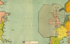 Map To Illustrate the German Submarine Blockade and the British Minefields... 1919. Creator: London Geographical Institute
