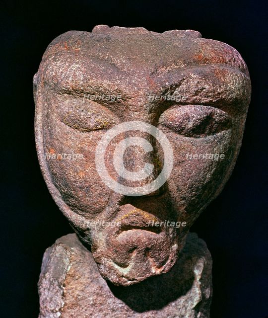 Maponus' a Celtic god associated with Apollo - head, 2nd century. Artist: Unknown