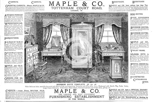 'Maple and Co. Tottenham Court Road.', 1886.  Creator: Unknown.