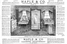 Maple and Co. Tottenham Court Road. 1886. Creator: Unknown