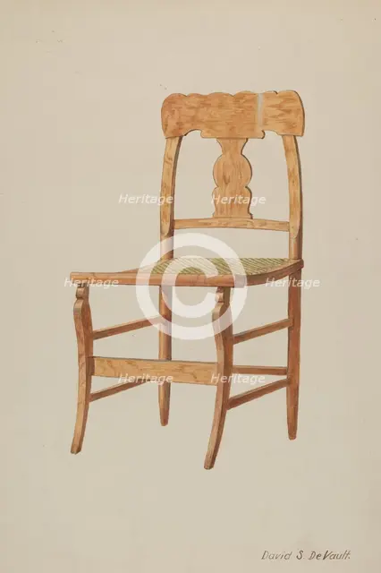 Maple Side Chair, c. 1941. Creator: David S De Vault.