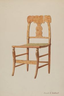 Maple Side Chair, c. 1941. Creator: David S De Vault