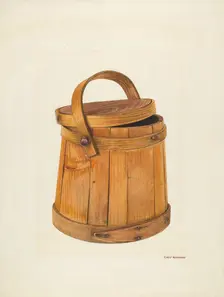 Maple Sugar Bucket, c. 1940. Creator: Chris Makrenos