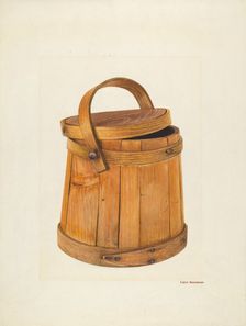 Maple Sugar Bucket, c. 1940. Creator: Chris Makrenos