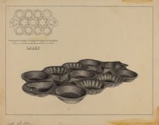 Maple Sugar Mold, c. 1937. Creator: Milton Grubstein