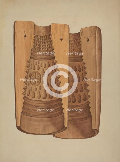 Maple Sugar Mold, c. 1938. Creator: Robert Calvin.
