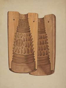 Maple Sugar Mold, c. 1938. Creator: Robert Calvin