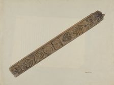 Maple Sugar Mold, c. 1940. Creator: George File