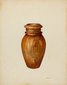 Maple Vase, c. 1938. Creator: Peter Connin
