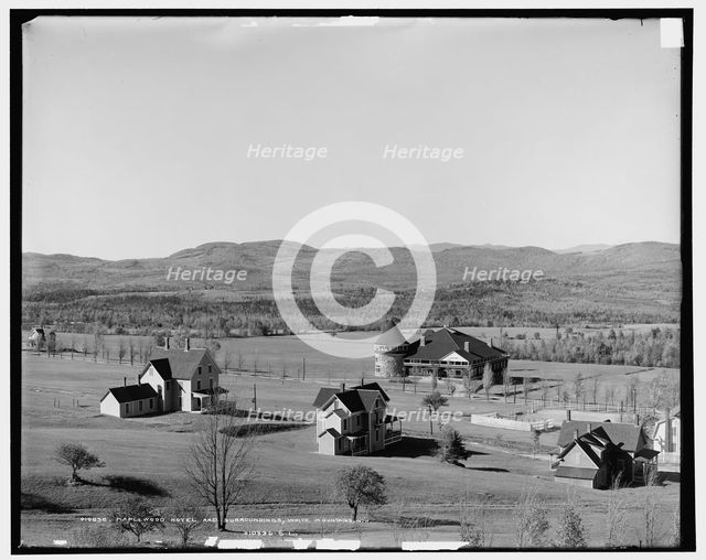 Maplewood Hotel and surroundings, White Mountains, N.H., c1904. Creator: Unknown.