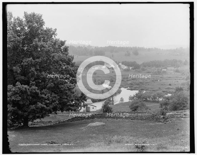 Maplewood Lodge, Smithville flats, N.Y., between 1890 and 1901. Creator: Unknown.