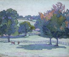 Maples at Cuckfield, Sussex 1914. Artist: Robert Polhill Bevan