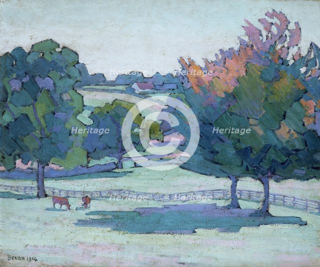 'Maples at Cuckfield, Sussex', 1914. Creator: Robert Polhill Bevan.