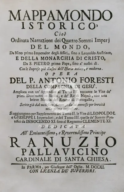 "Mappamondo Istorico", 1711.  Creator: Antonio Foresti.