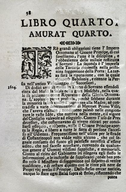 "Mappamondo Istorico", Volume VI, Part II: Life of the Ottoman Emperors, 1722.  Creator: Antonio Foresti.