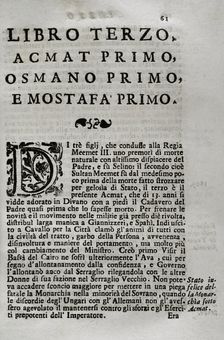 "Mappamondo Istorico", Volume VI, Part II: Life of the Ottoman Emperors, 1722. Creator: Antonio Foresti
