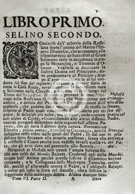 "Mappamondo Istorico", Volume VI, Part II: Life of the Ottoman Emperors, 1722.  Creator: Antonio Foresti.