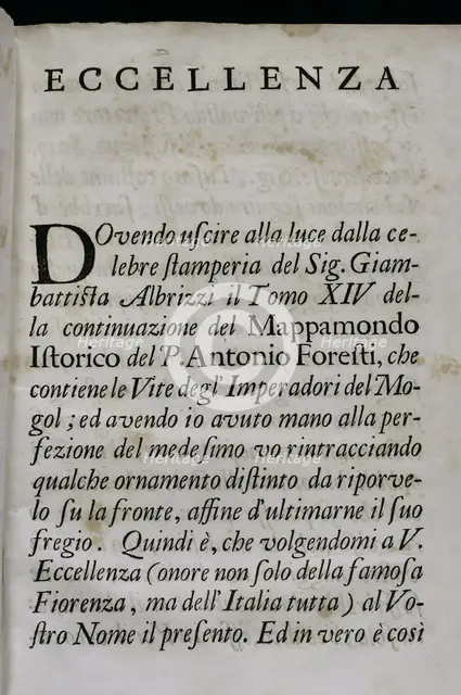 "Mappamondo Istorico", Volume VIII, Mughal Empire, 1733.  Creator: Antonio Foresti.