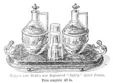 Mappin and Webb's new Registered "Safety" Spirit Frame, 1883. Creator: Unknown