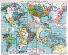 Maps to illustrate the history of America, 1901