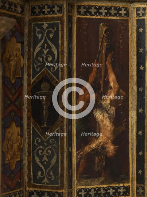 Maquette du décor de la chapelle des Morts (dite chapelle des Ames) église Notre-Dame..., c.1836. Creator: Merry Joseph Blondel.