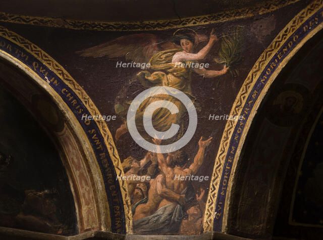 Maquette du décor de la chapelle des Morts (dite chapelle des Ames) église Notre-Dame..., c.1836. Creator: Merry Joseph Blondel.